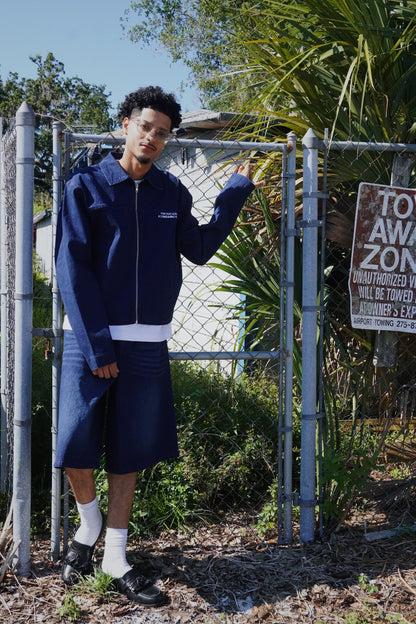 GRACE DENIM ZIP UP